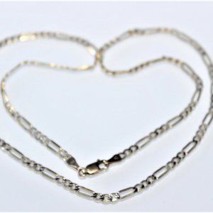 ITALY STERLING S 925 1/5 10K GOLD PLATED 20" CHAIN